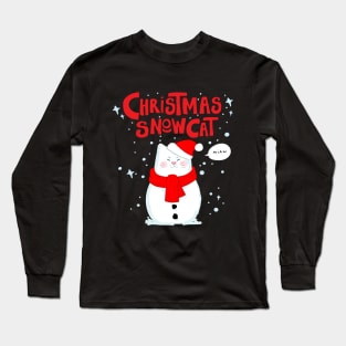 Christmas Snowcat Long Sleeve T-Shirt